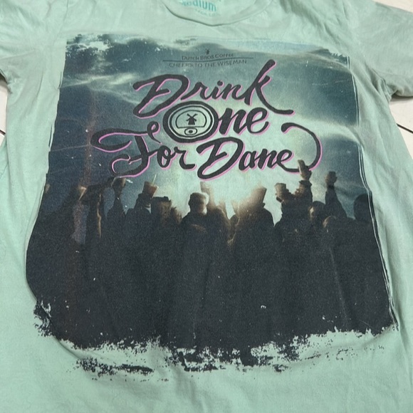 ✌️Dutch Bros Medium Green VINTAGE “Drink One For Dane End ALS” DB 1992 - Picture 5 of 7